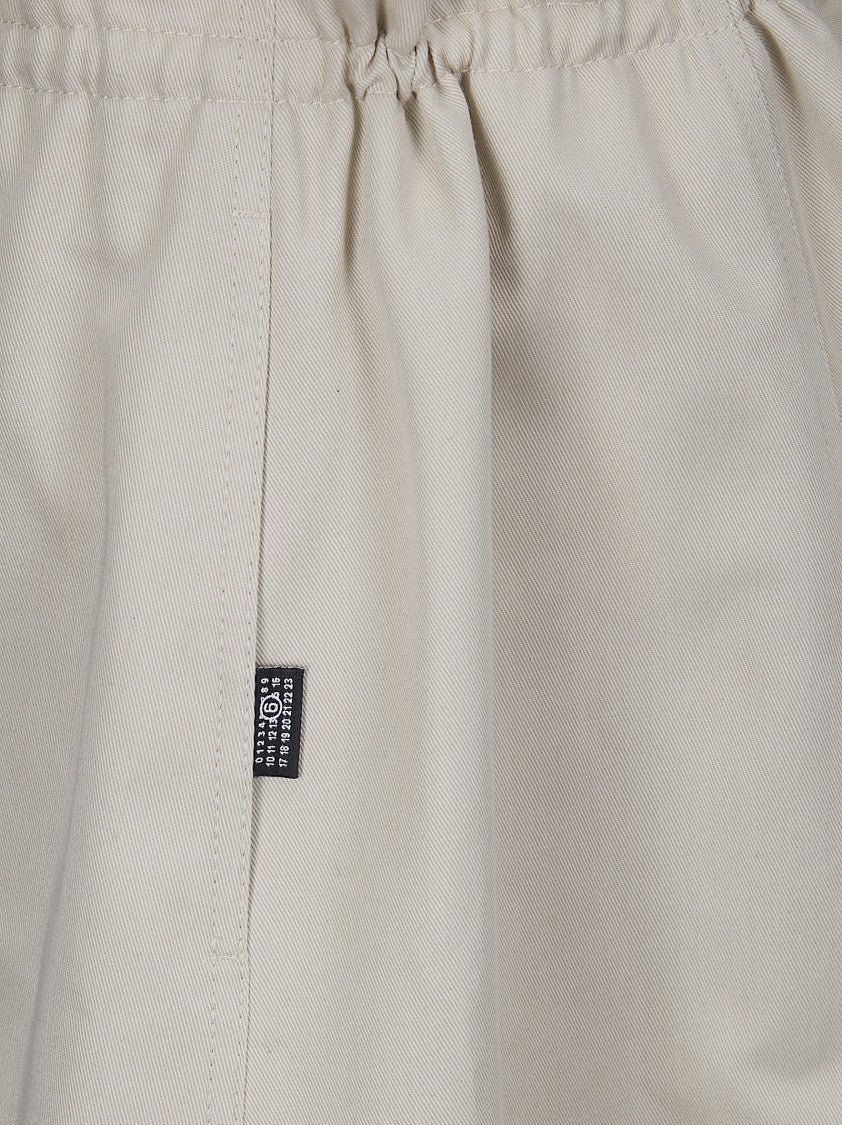 Mm6 By Maison Margiela Maxi Skirt With Elasticized Waist And Distressed Finish