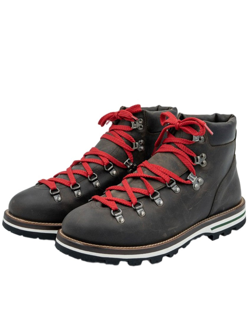 Monpiz Dark Brown Cortina Leather Ski Snow Boots