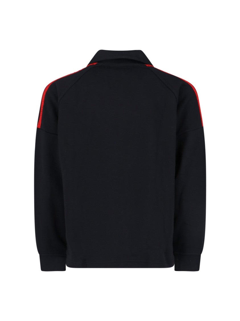 Adidas Black Logo Knit Sweatshirt