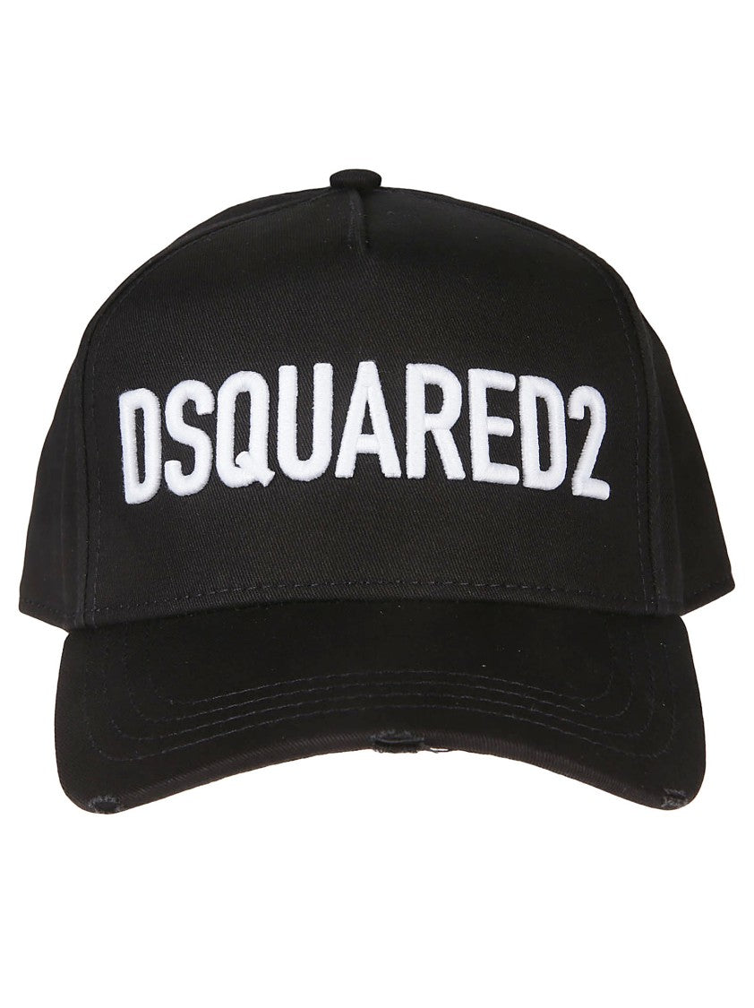 Dsquared2 Technicolor Black Embroidered Baseball Cap