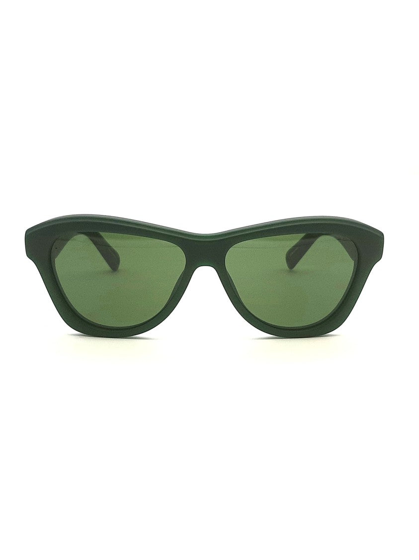 Jacquemus Bold Cat-Eye Acetate Sunglasses In Rich Green