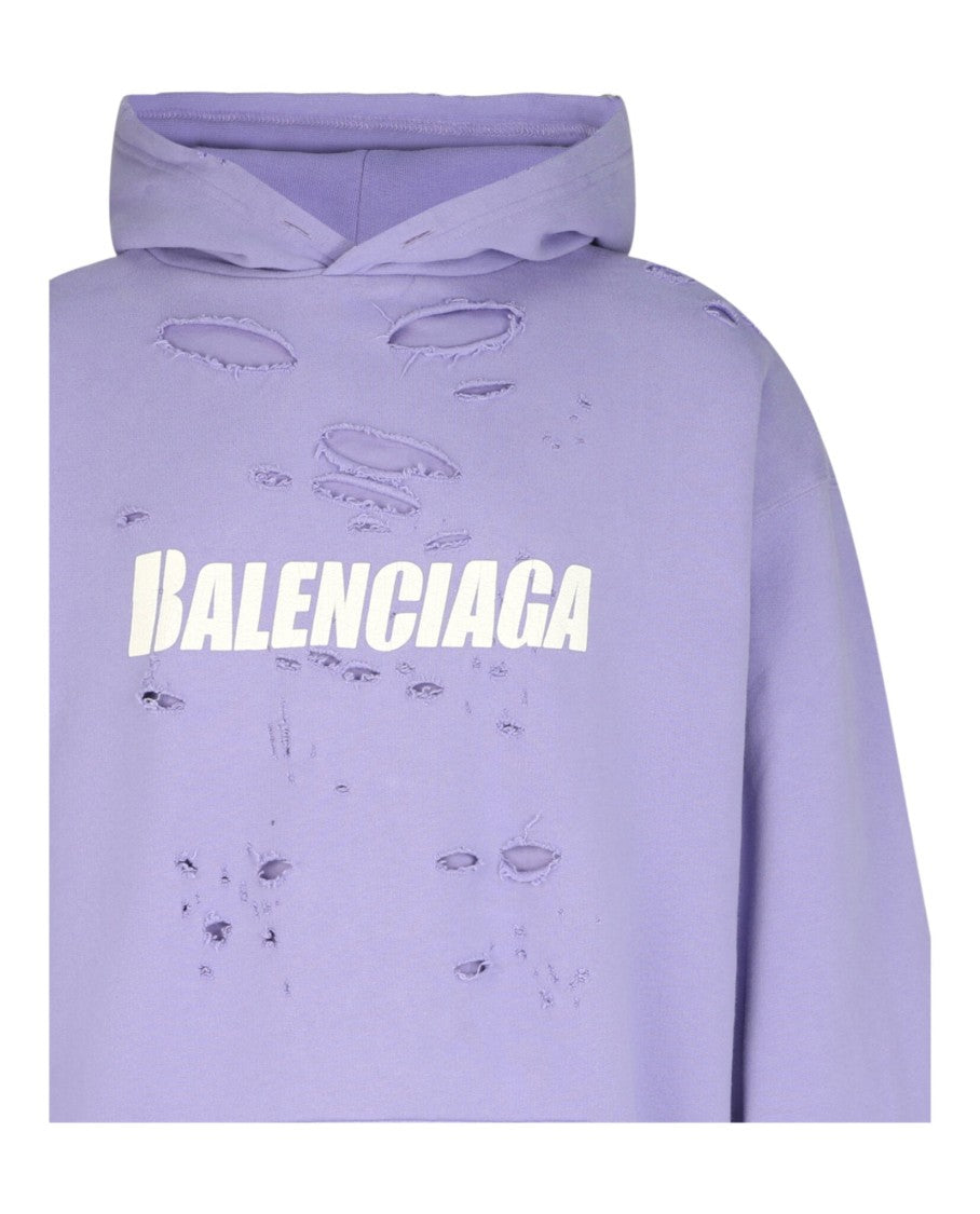 Balenciaga Caps Destroyed Hoodie