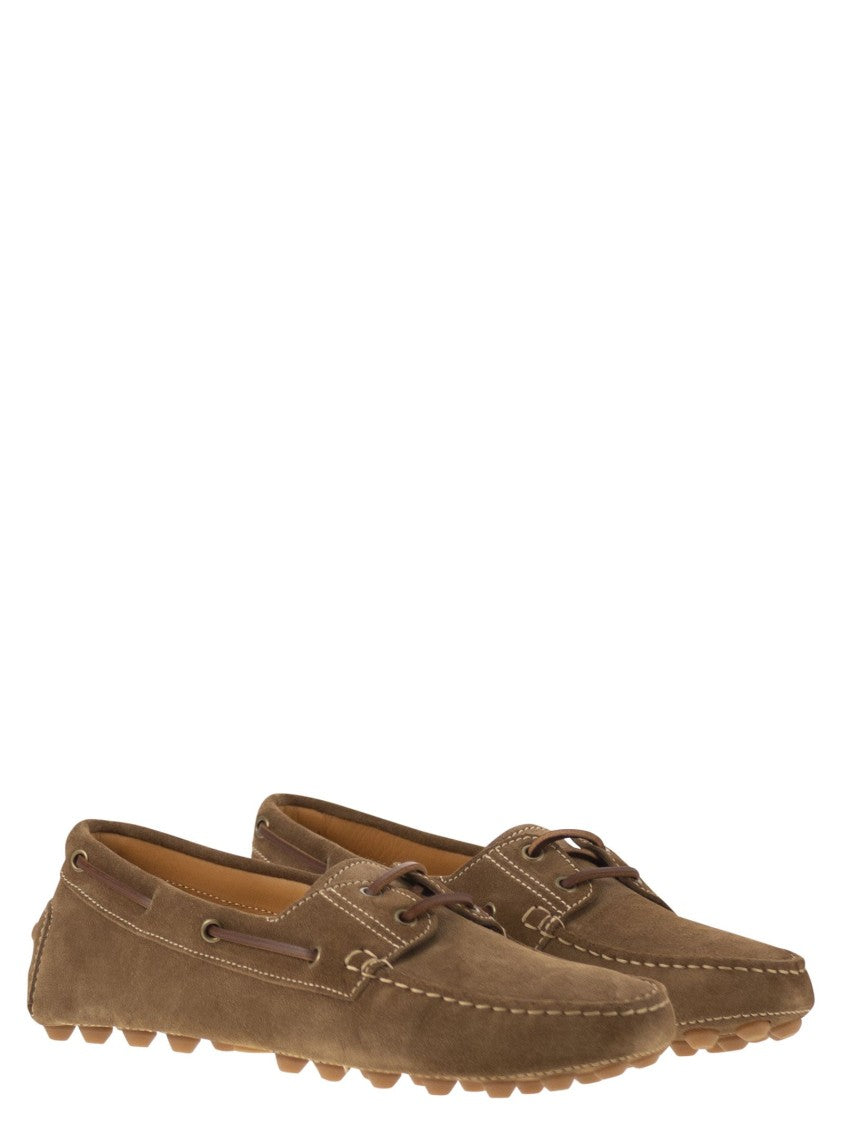 Tod's Rubber Bubble Suede Boat