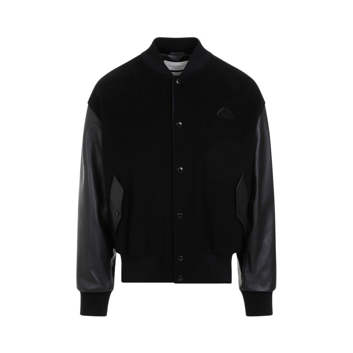 Alexander Mcqueen Black Calf Leather Jacket