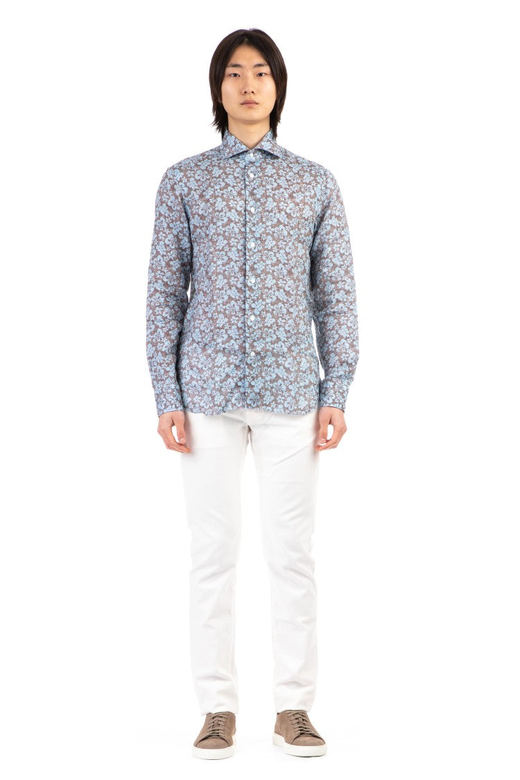 Barba Dandylife Floral Linen Shirt