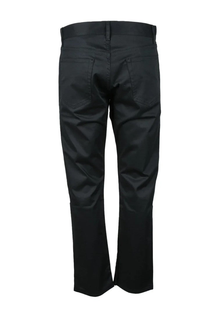 Moschino Couture Cotton Elastane Trousers - Black