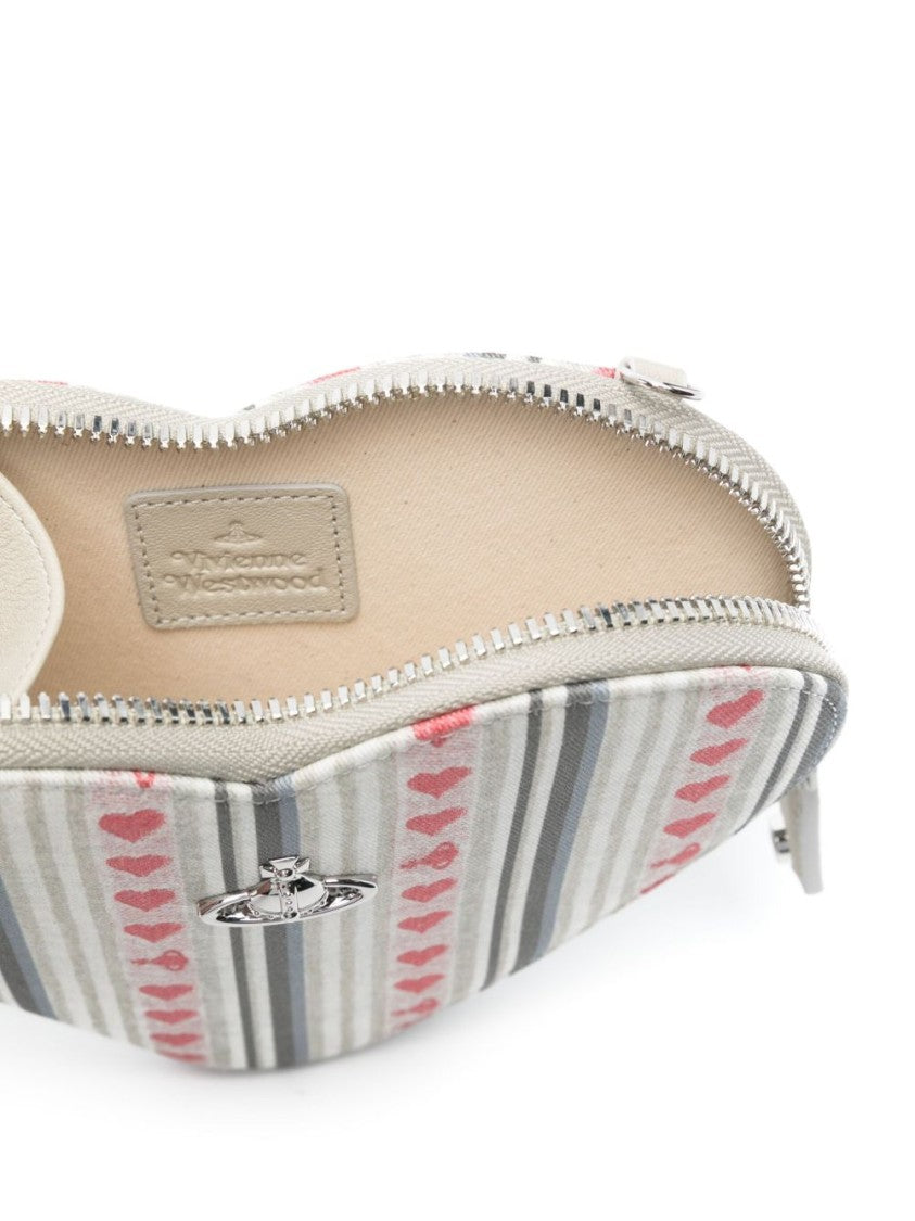 Vivienne Westwood Heart-Shaped Handbag With Detachable Chain-Link Strap
