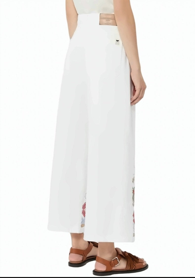 Weekend Pure Cotton Bull Wide Leg Trousers