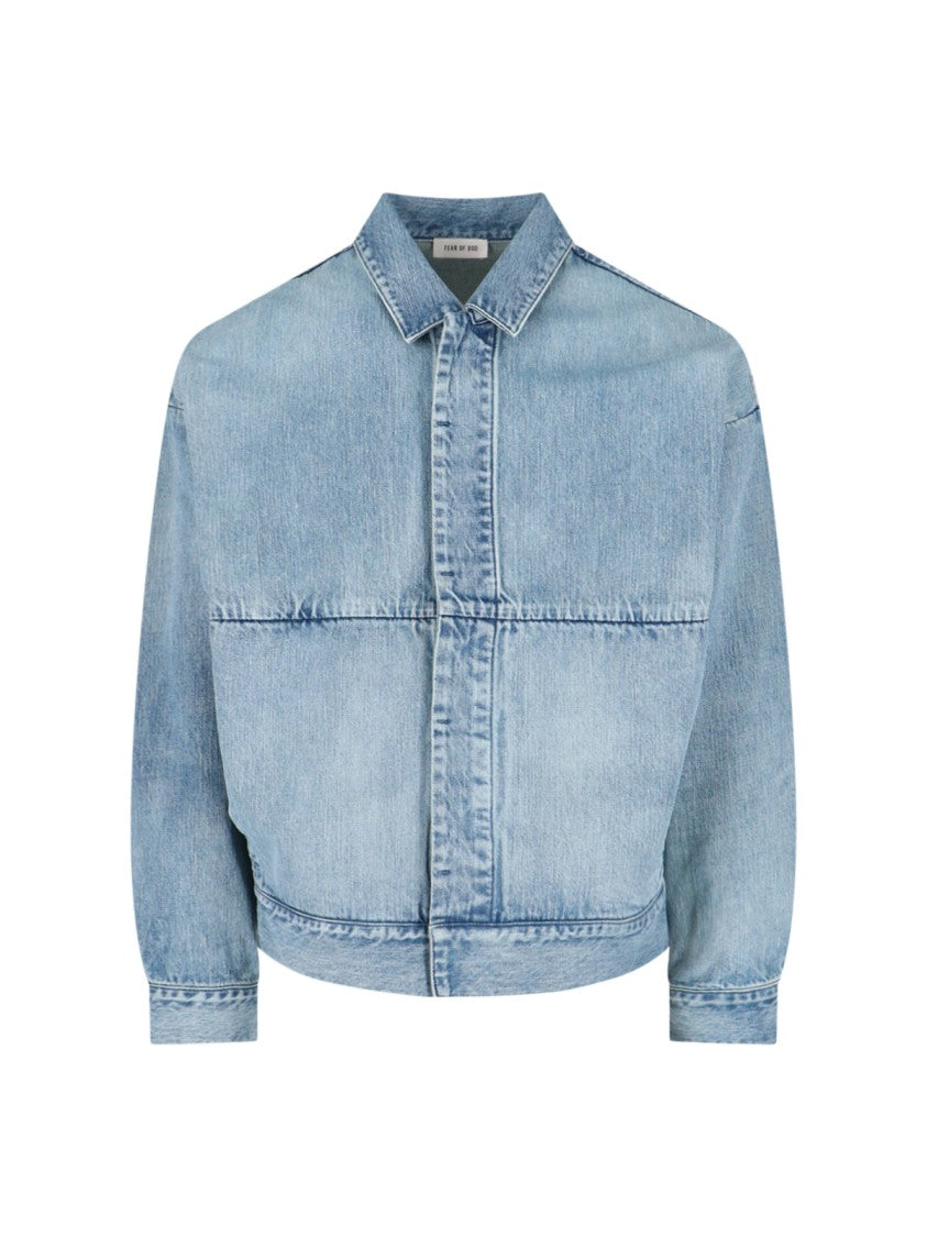 Fear Of God Trucker' Denim Jacket – Light Blue