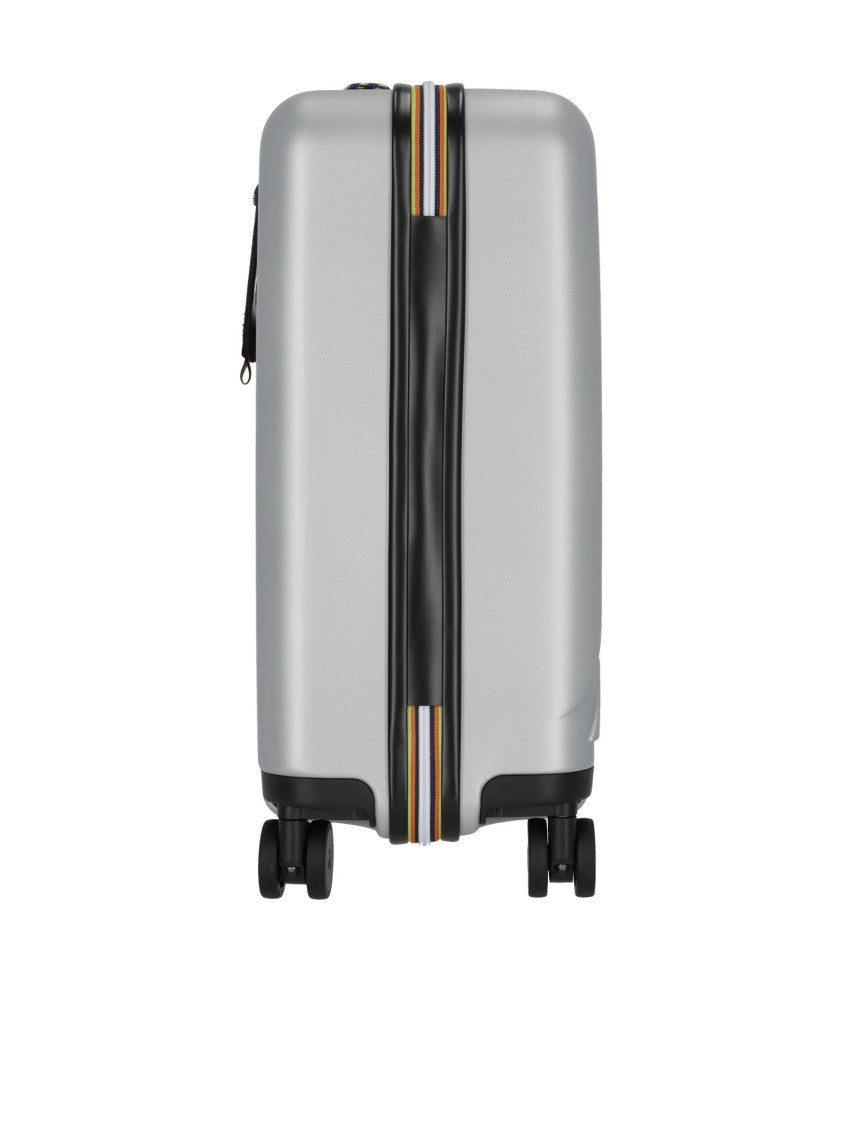 K-Way Compact Hard-Shell Eudoxie Trolley With Embossed Patterns
