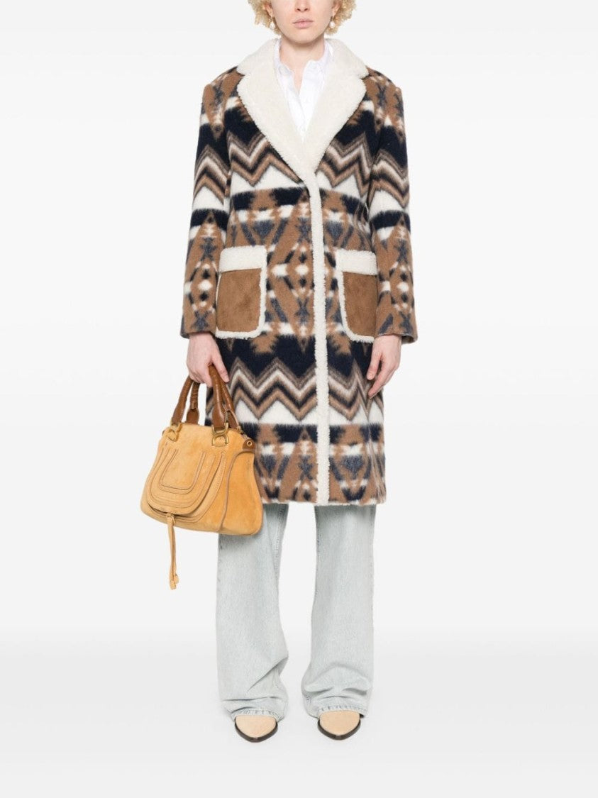 Ava Adore Multicolor Coat With Logo