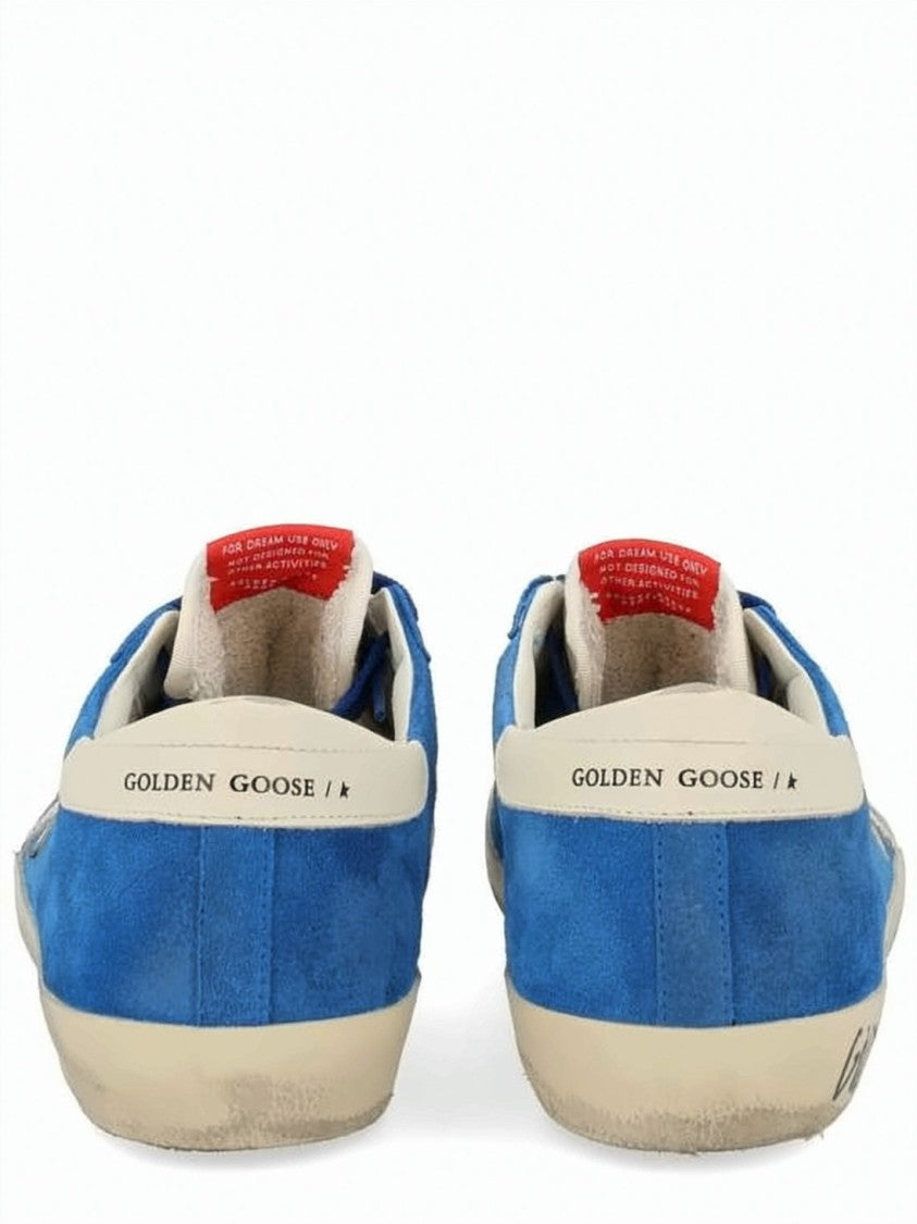 Golden Goose Vibrant Blue Suede Sneakers