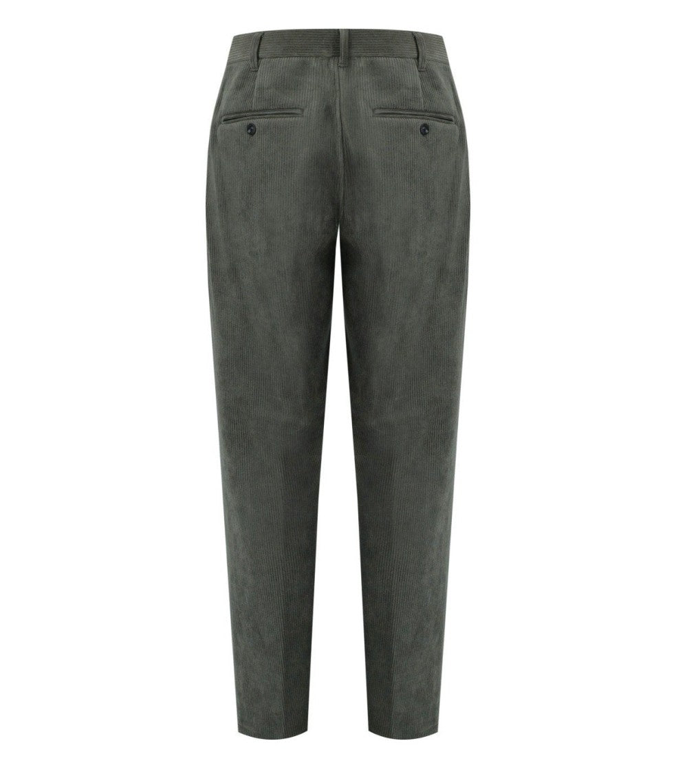 Emporio Armani Green Ribbed Pants