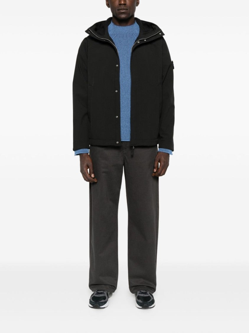 Stone Island Hooded Parka In Lightweight 3-Layer Technical Fabric