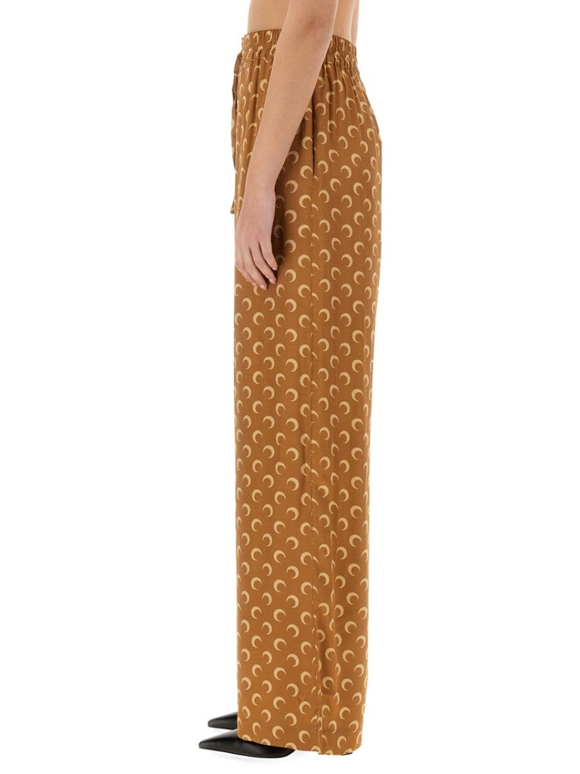 Marine Serre "Moon" Satin Pants