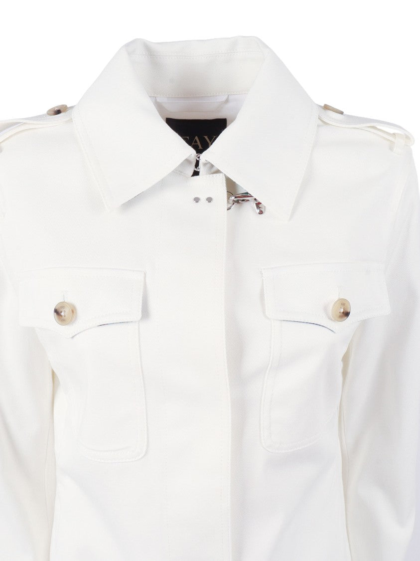 Fay Shirt Jacket Con Gancio Shirt Jacket