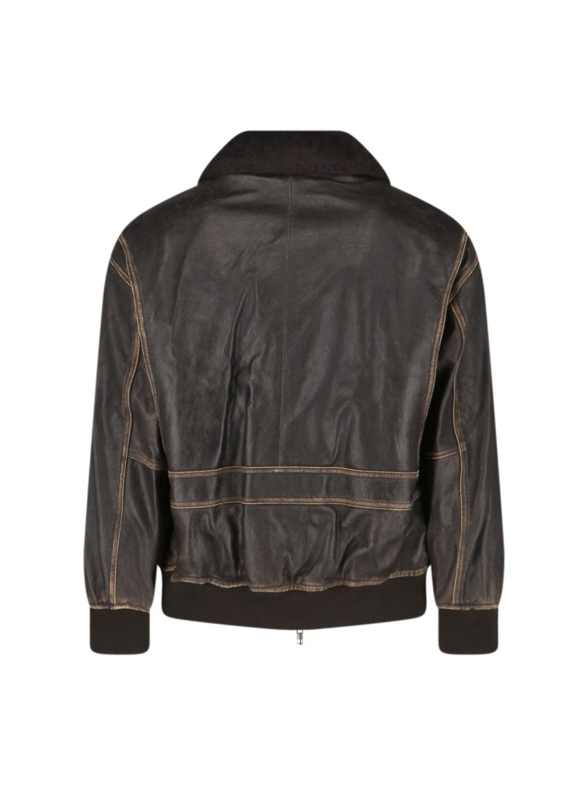 Dunst Lambskin Jacket – Brown