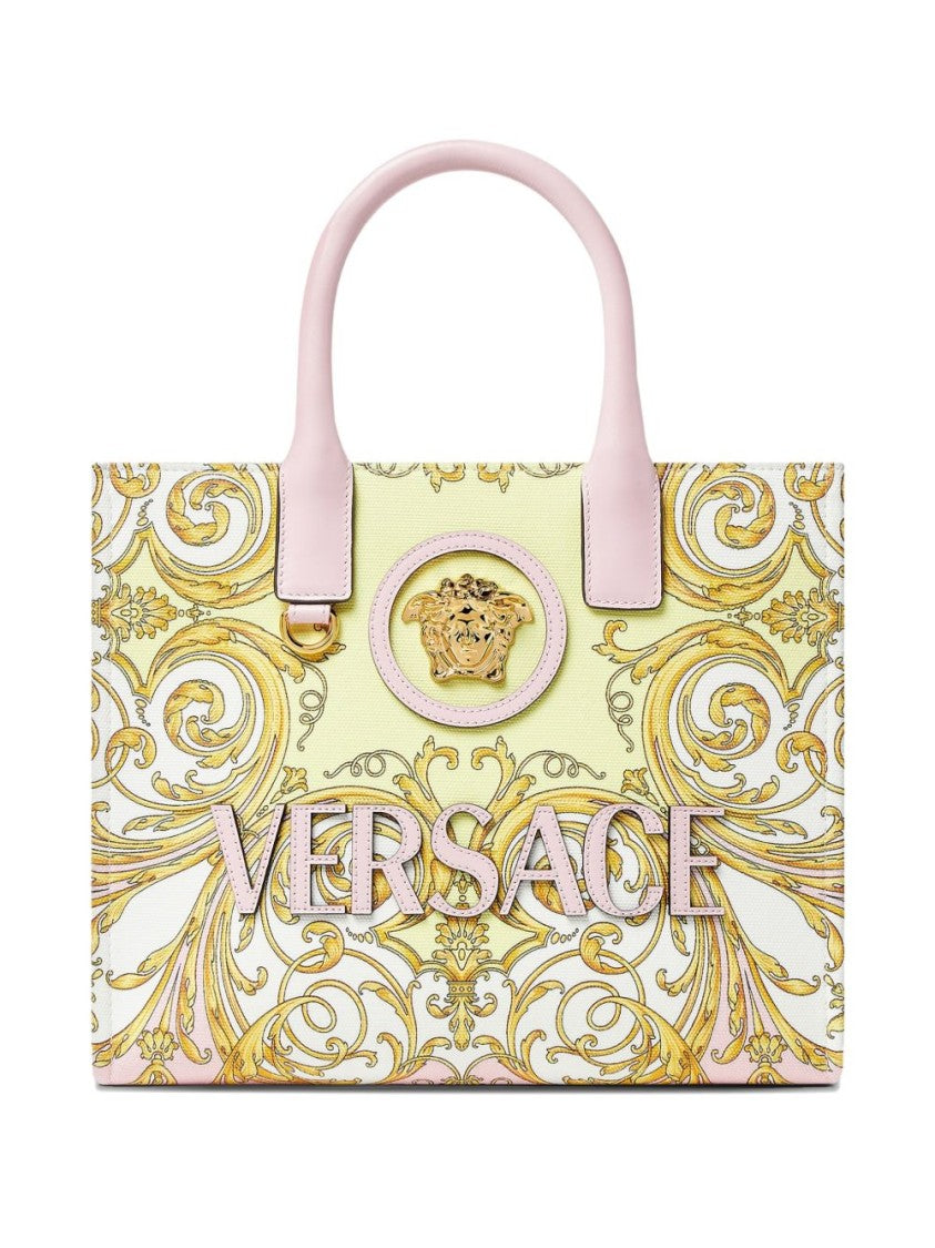 Versace Baroque-Inspired Tote Bag With Medusa Emblem