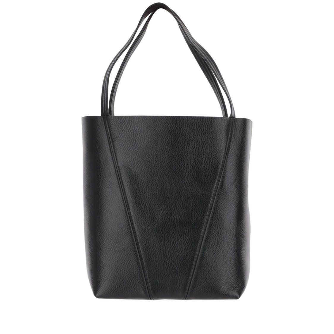 Chloé Structured Tote Bag In Maroon Calfskin Leather
