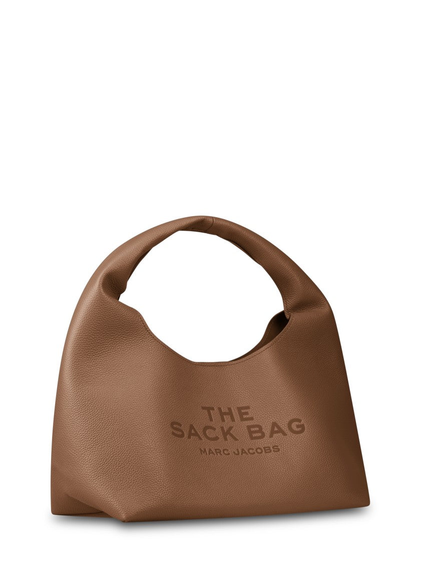Marc Jacobs Rounded Leather Tote With Embossed Logo