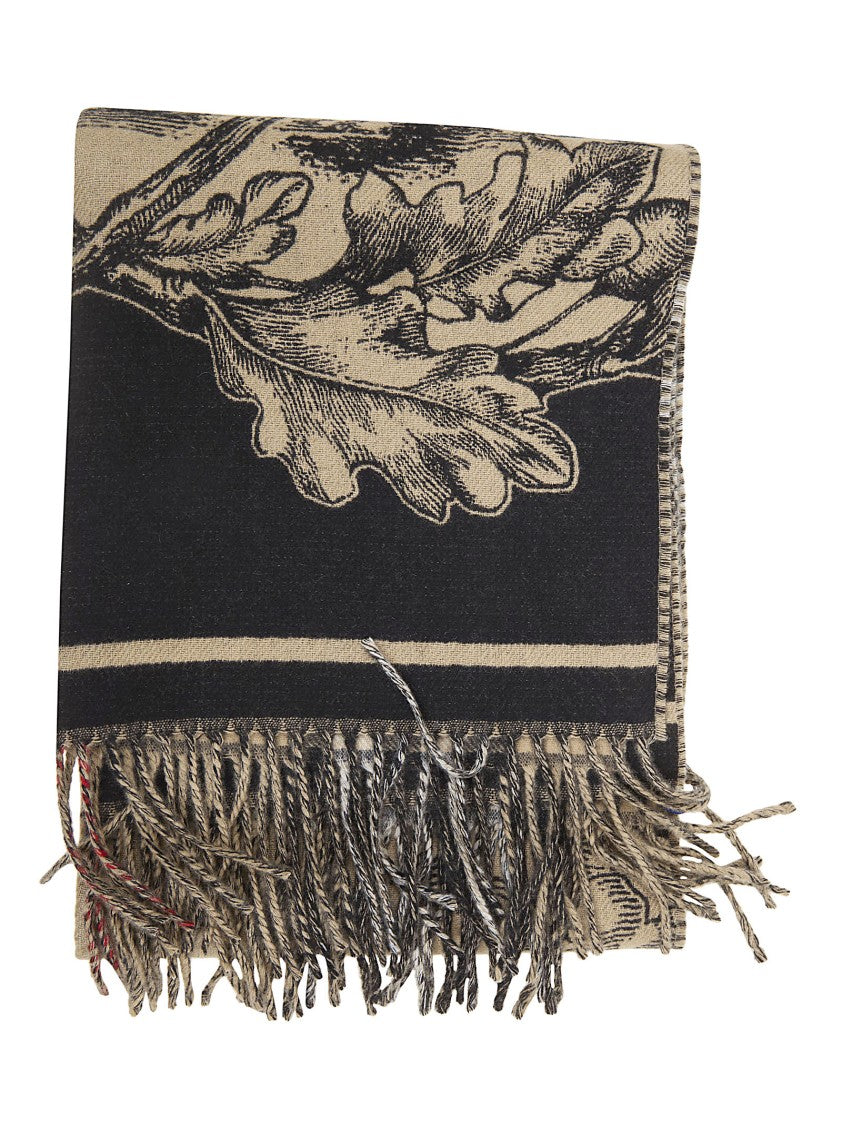 Burberry Botanical Print Cashmere Scarf