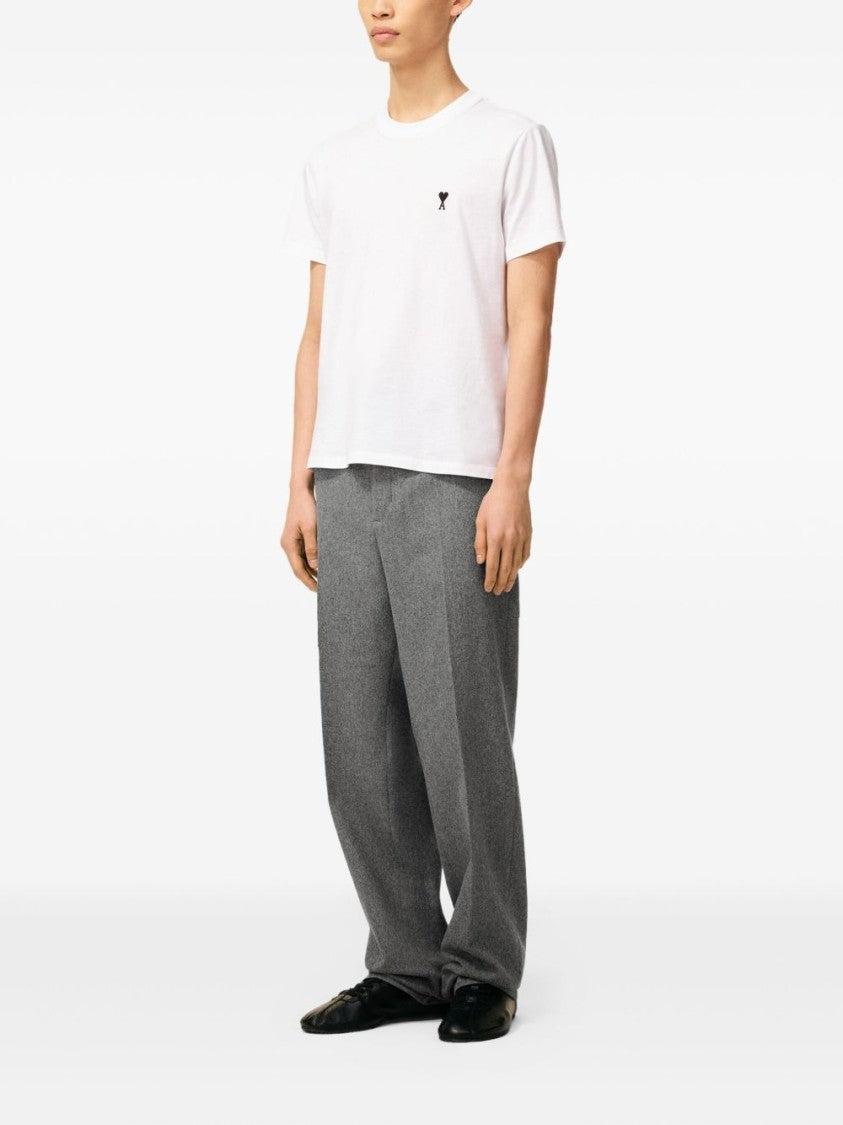 Ami Paris Classic White Crew Neck T-Shirt
