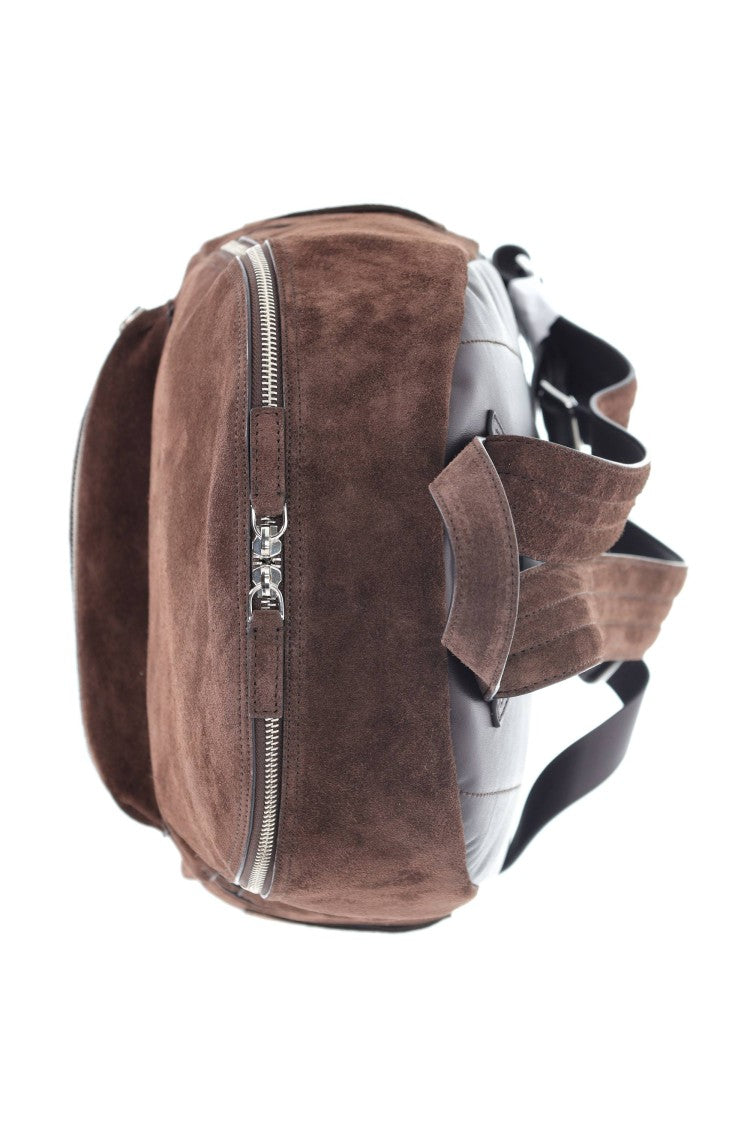 Orciani Suede Leather Handcrafted Urban Backpack