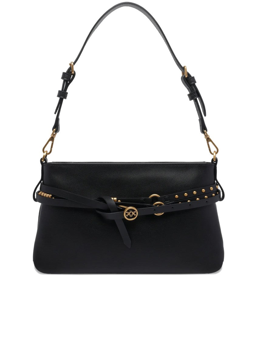 Pinko Mini Structured Studded Shoulder Bag