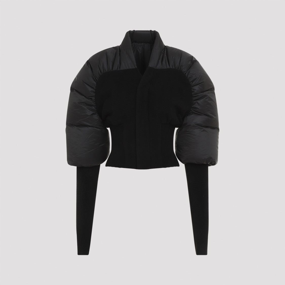 Rick Owens Black Polyamide Coat