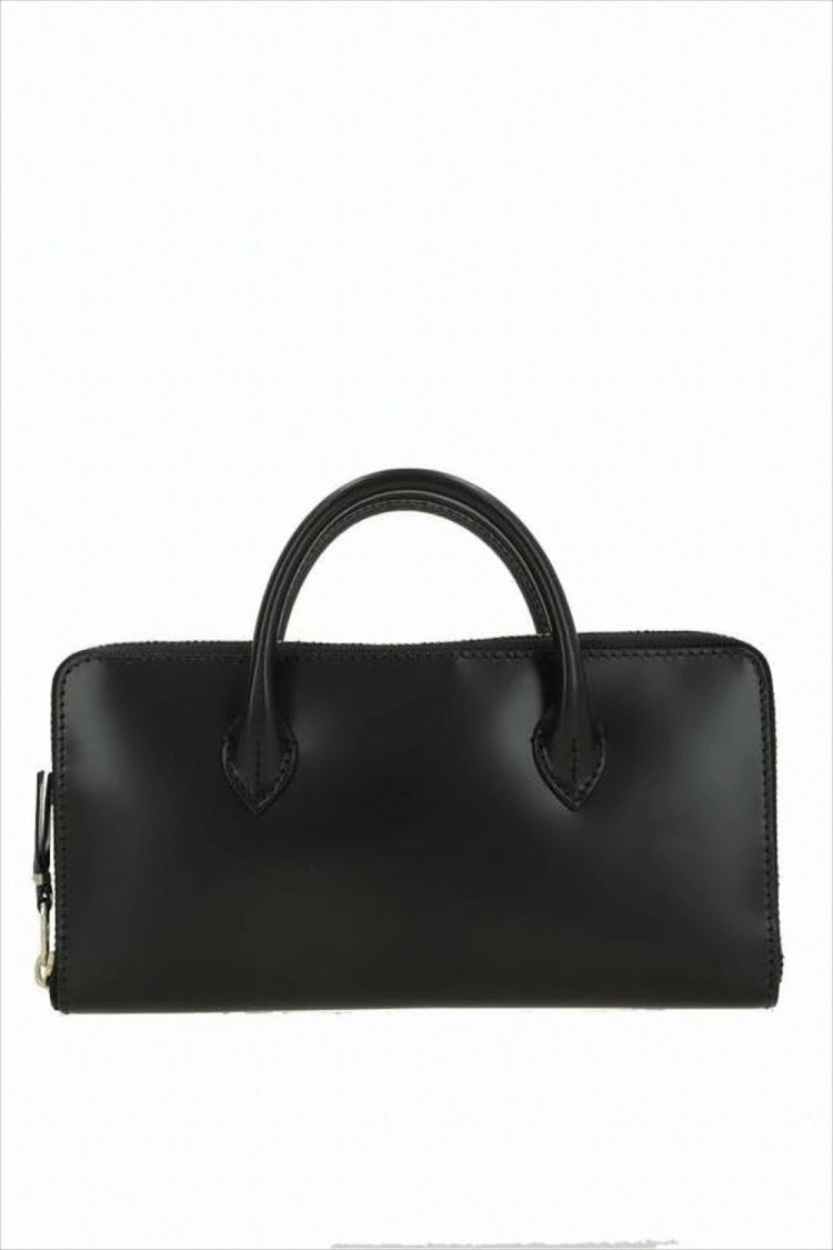 Comme Des Garçons Minimalist Smooth Leather Zip-Around Wallet