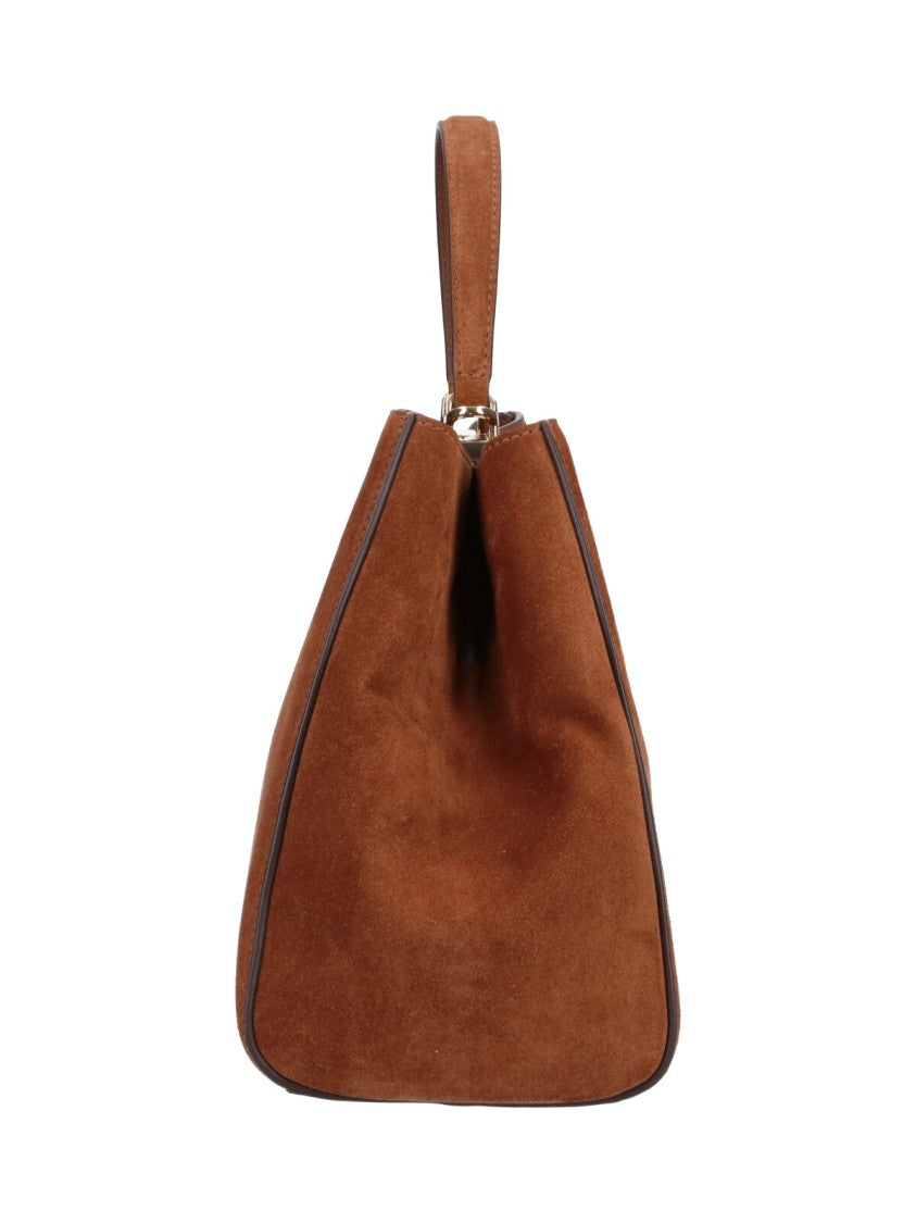 Tory Burch Brown Eleanor Mini Calf Suede Bag