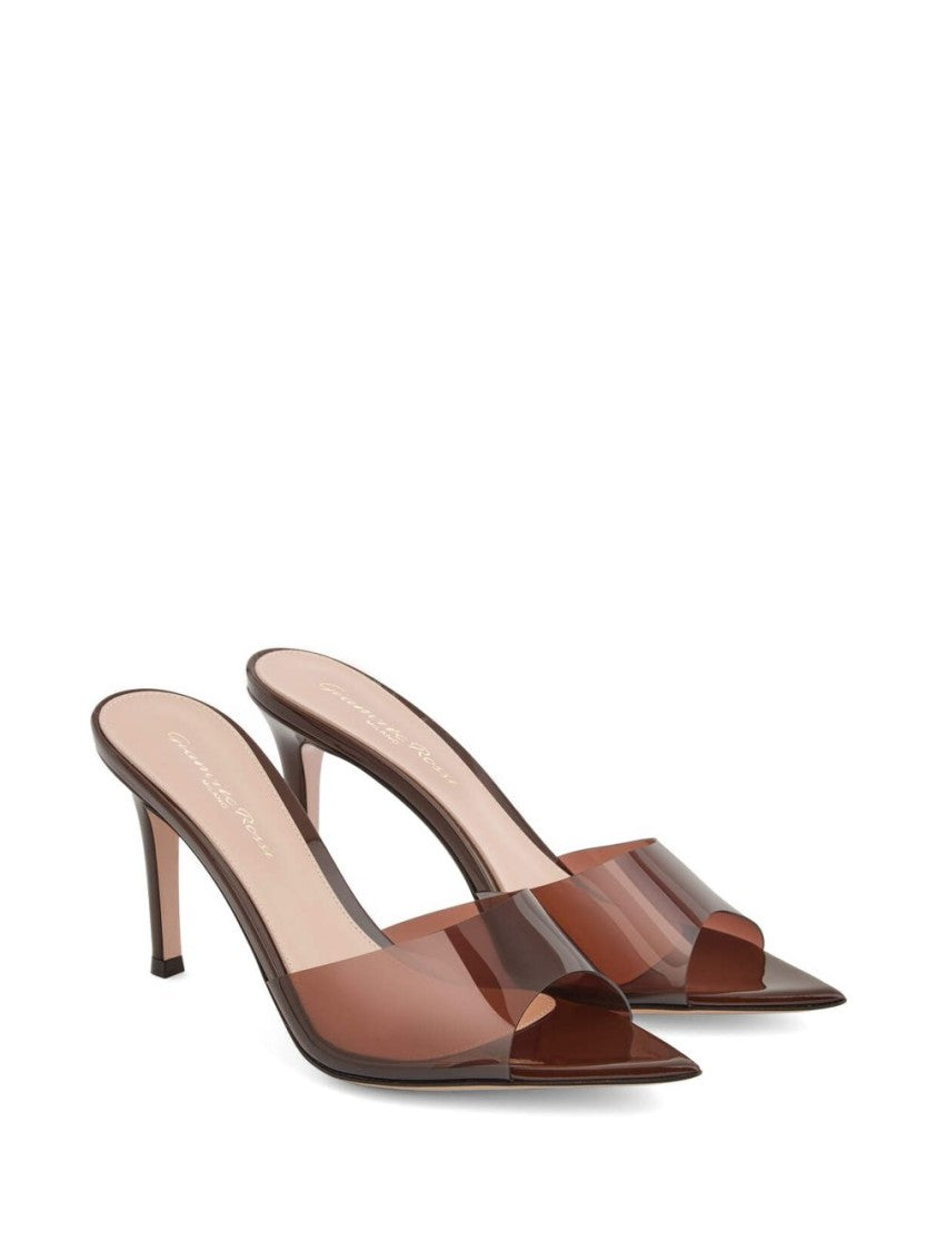 Gianvito Rossi Pointed Toe Pumps With Transparent Strap