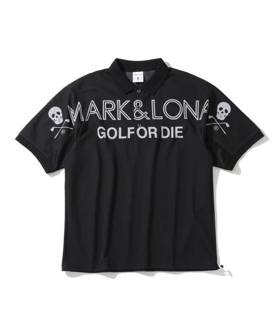 Mark&Lona Short-Sleeve Polo Shirt With Skull-And-Crossbones Graphics