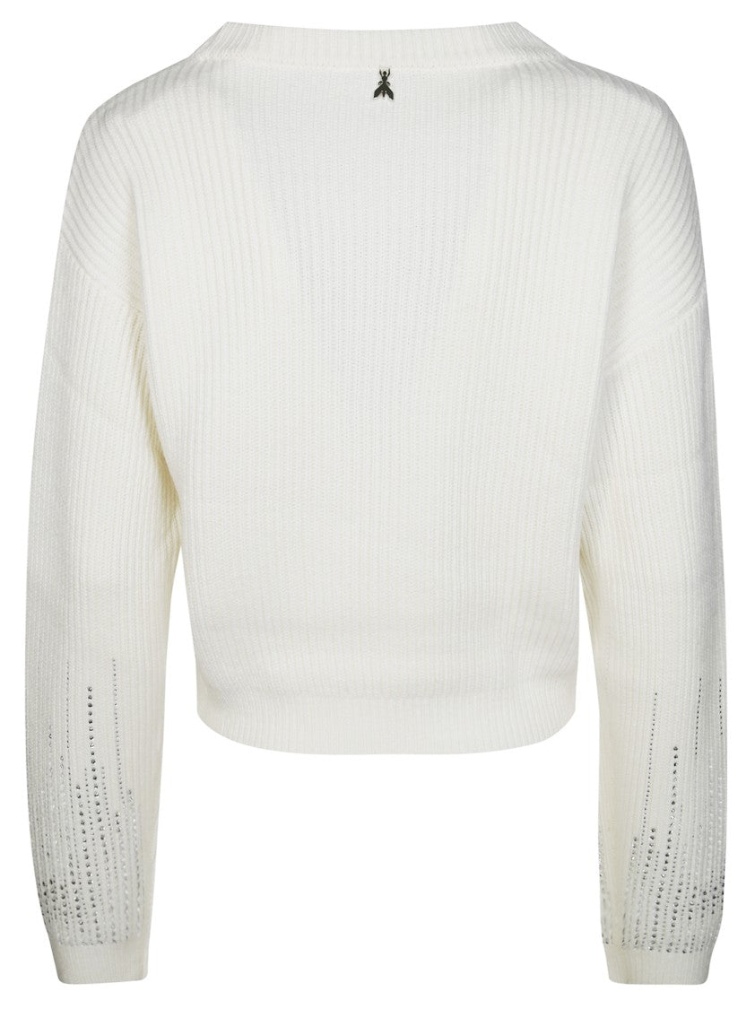 Patrizia Pepe Rhinestone Sweater