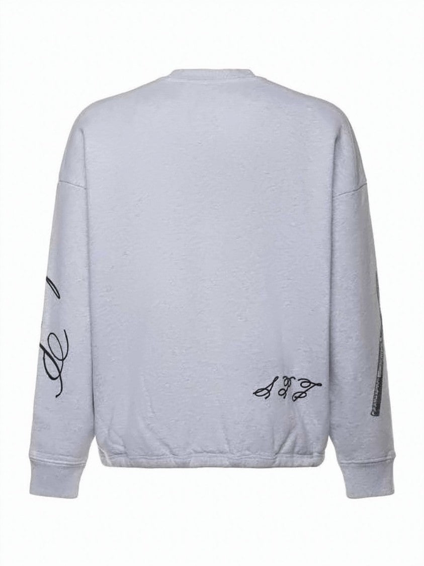 Jacquemus Long-Sleeve Sweatshirt With Graphic Accents