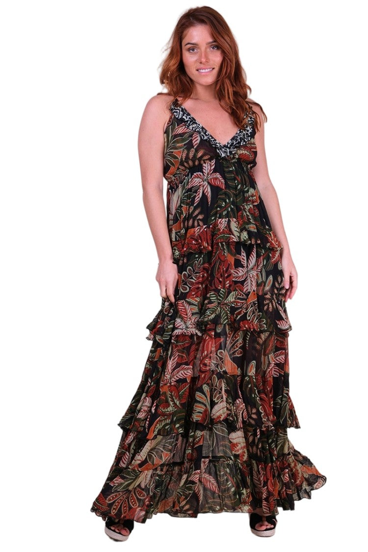 Miss June Floriana Long Dress