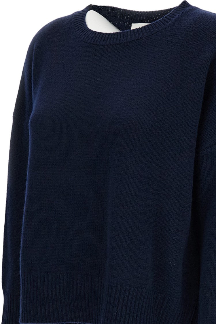 Lisa Yang Blue Mila Premium Cashmere Sweater