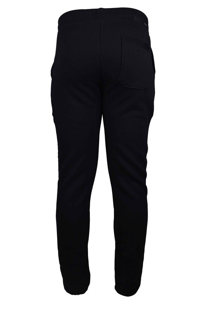 Amiri Black Cotton Sweatpants With Red Graphic Branding