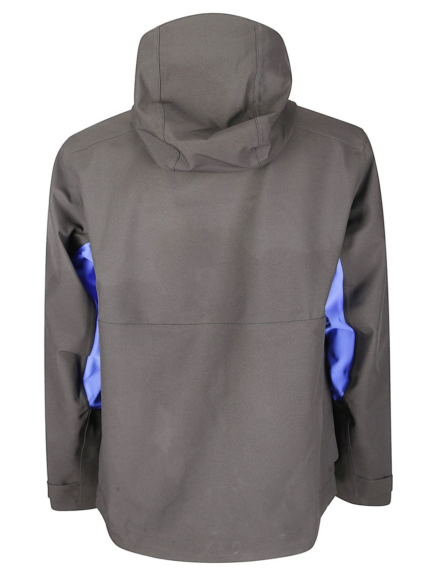 Gr10k Waterproof Jacket With Contrasting Elastic Accents