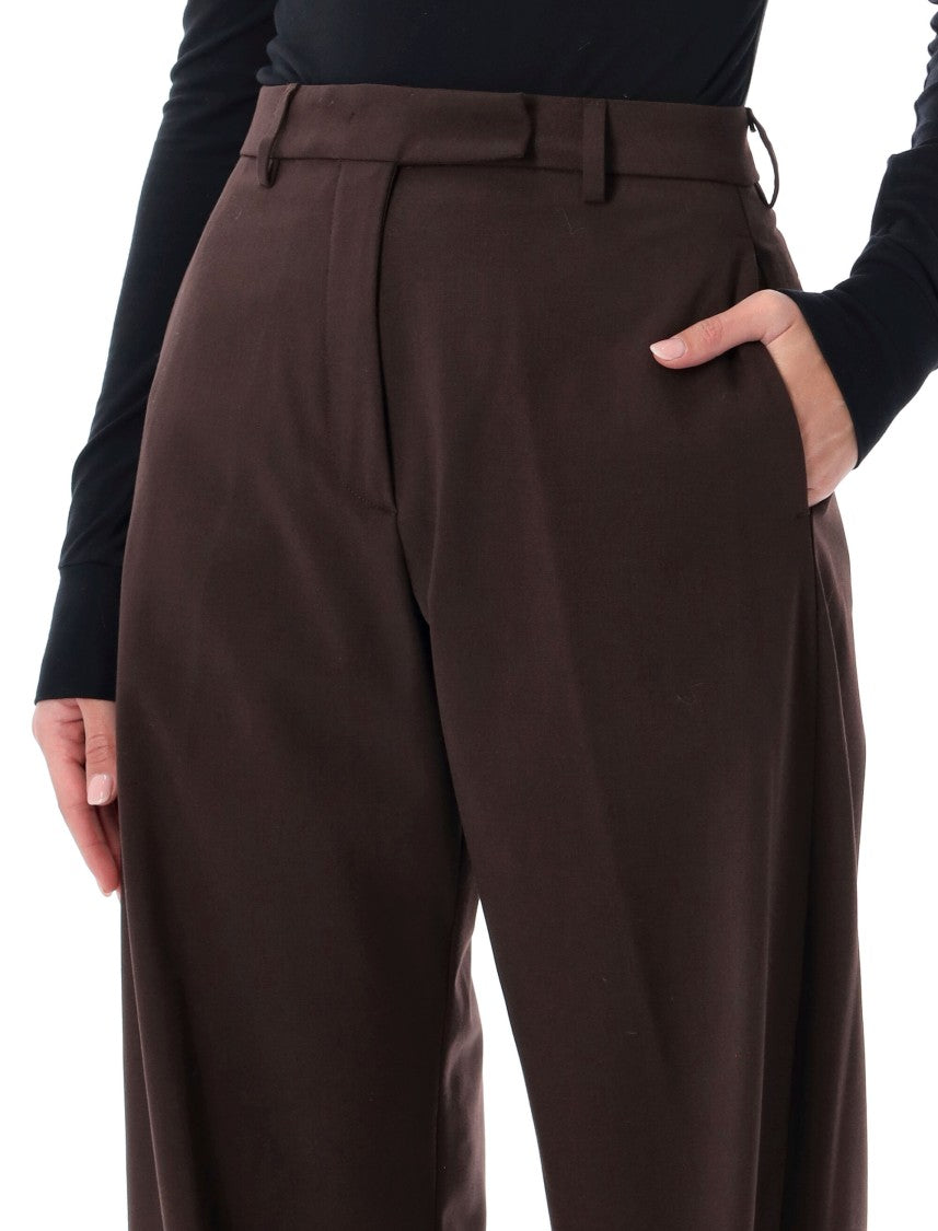 The Latest Sculptural High-Waist Wide Pants