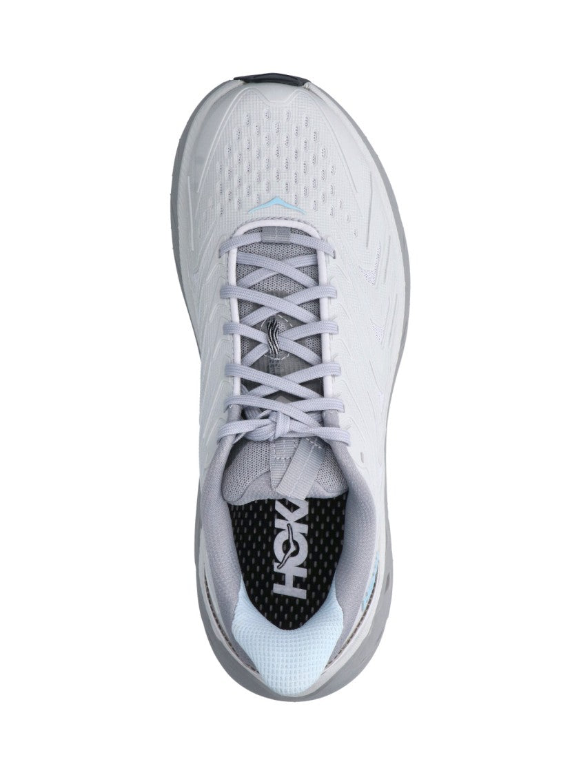 Hoka Grey Clifton Utl Fabric Sneakers