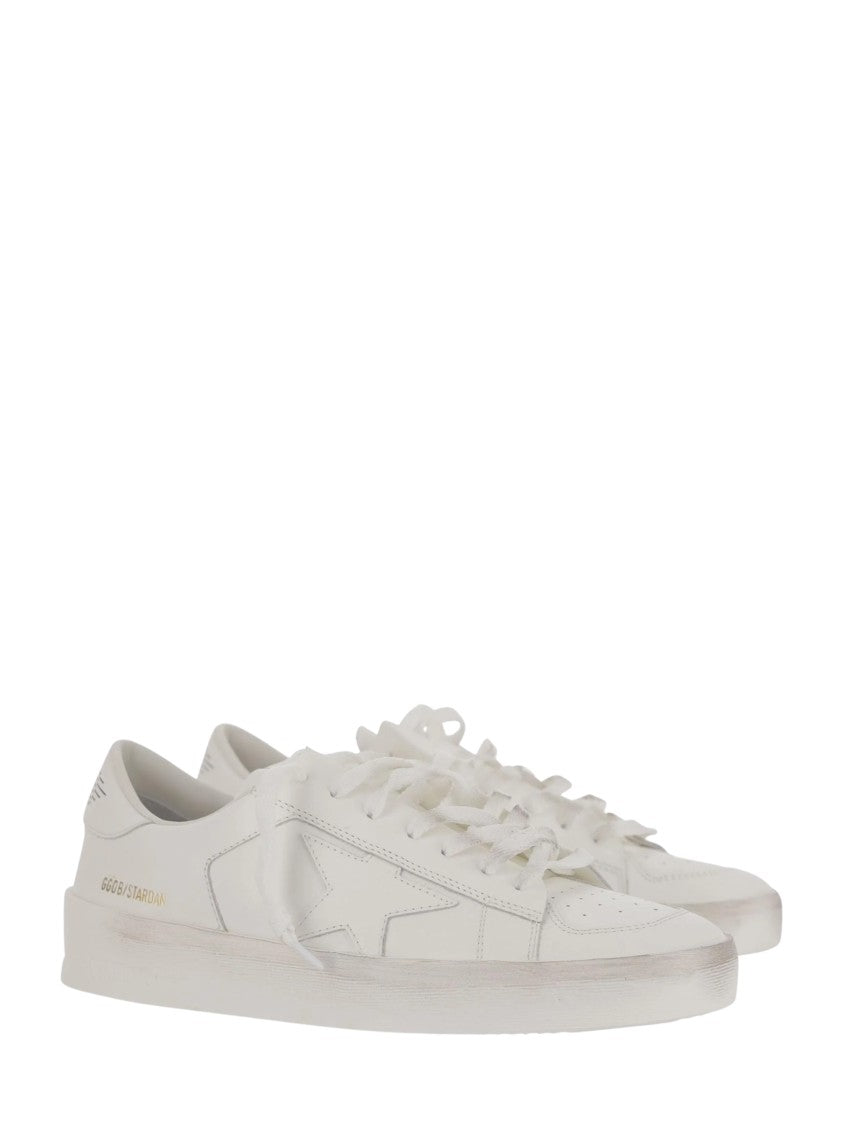 Golden Goose White Star Patch Stardan Leather Sneakers