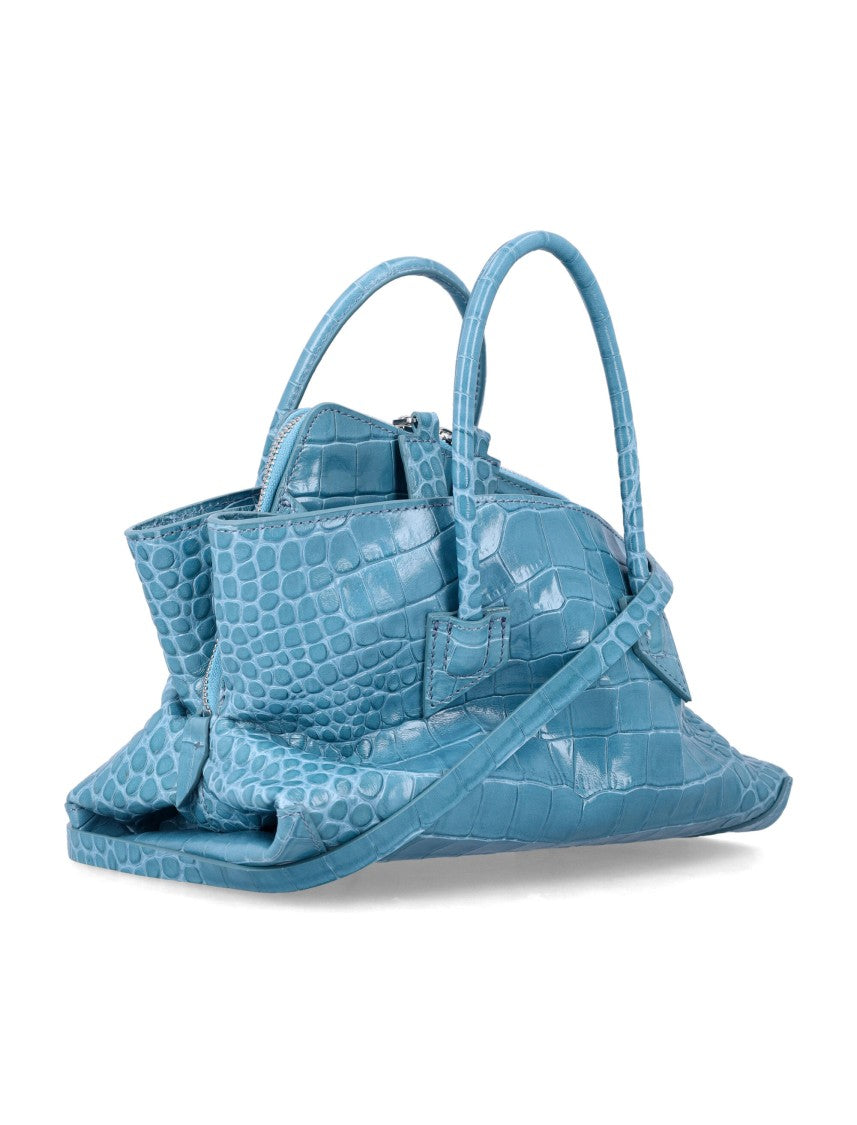 The Attico La Passeggiata Mini Croc-Embossed Bag