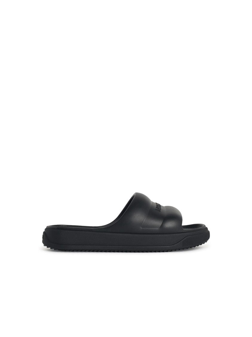Moncler ' Altive' Black Rubber Slides