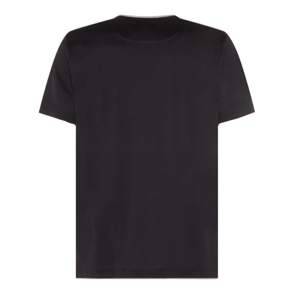 Eleventy Crew Neck Black T-Shirt With Minimalist Design