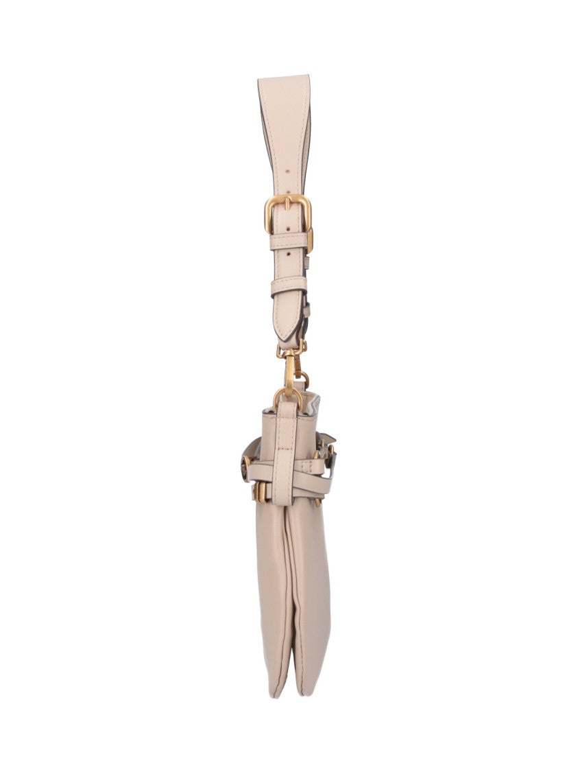 Pinko Beige Medium Belt Shoulder Bag
