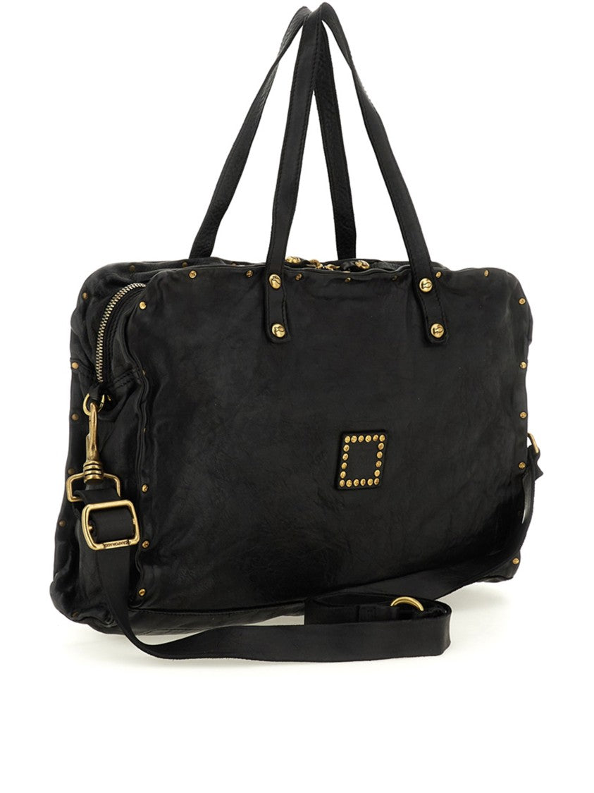 Campomaggi Clelia Large Rectangular Studded Tote Bag