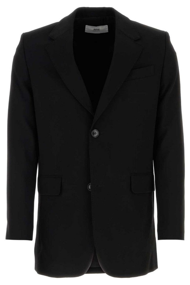 Ami Paris Relaxed Fit Virgin Wool Oversize Jacket