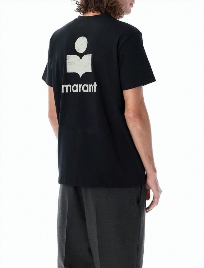 Isabel Marant Classic Short-Sleeve T-Shirt With Subtle Logo Accents