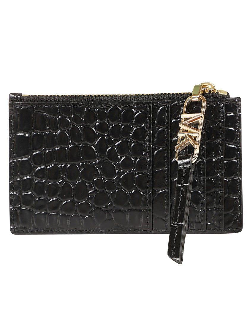 Michael Kors Empire Textured Crocodile Pattern Leather Wallet
